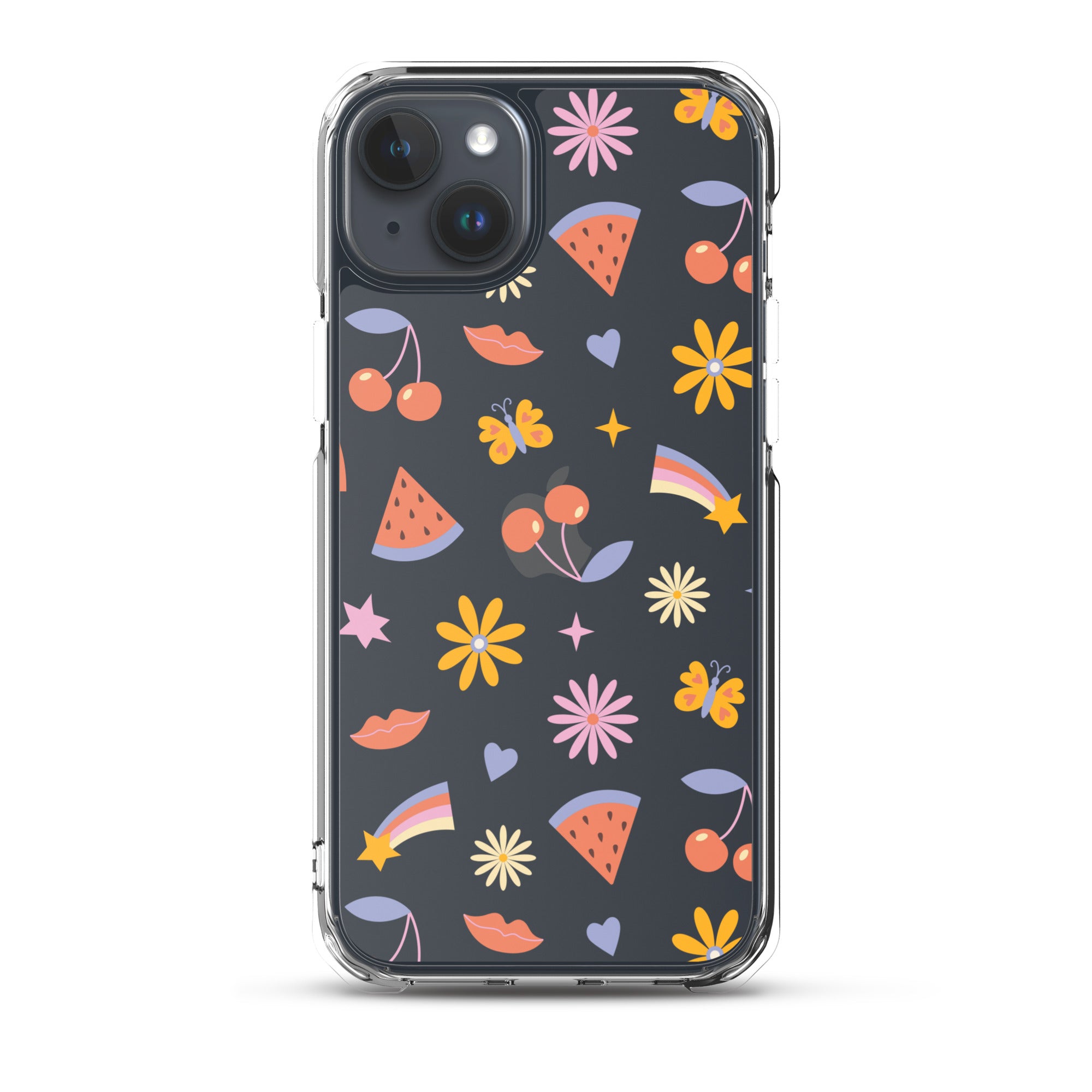 Summer Vibes Clear iPhone Case iPhone 15 Plus