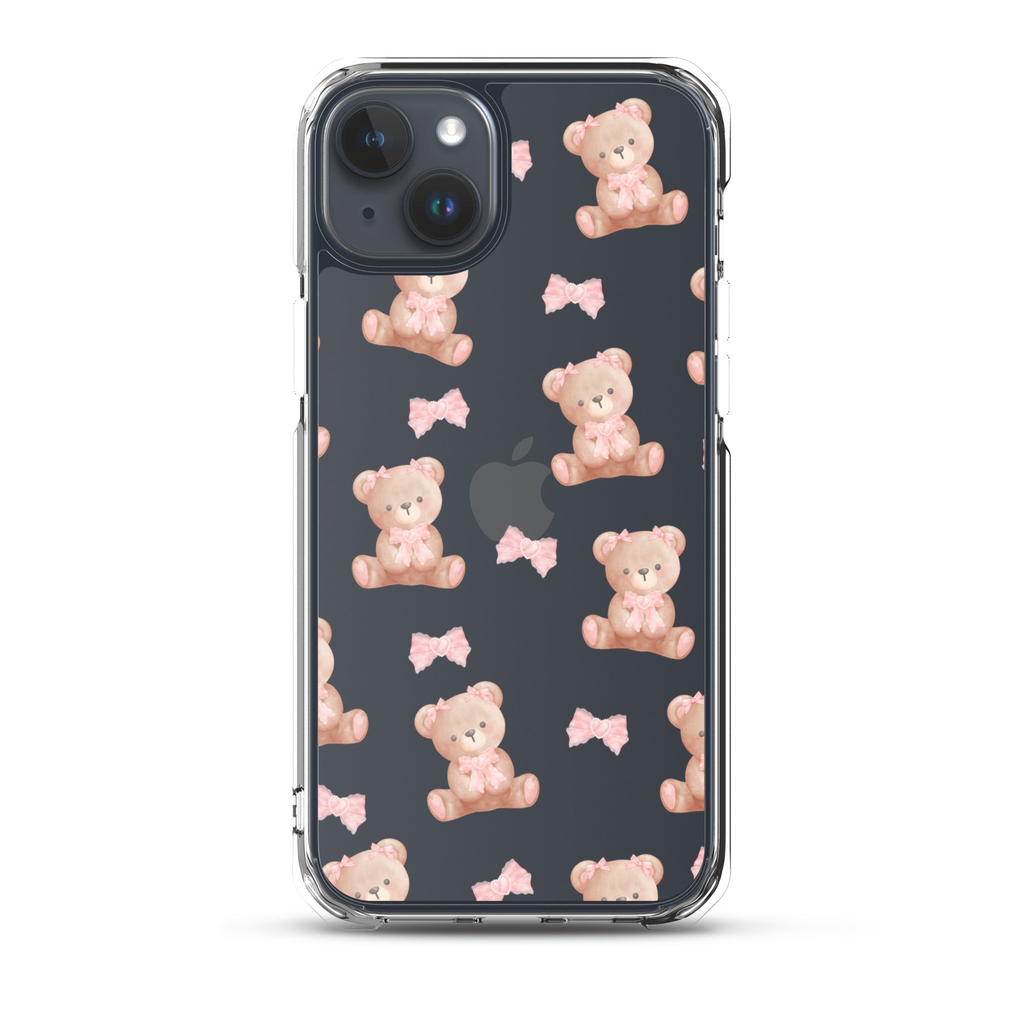 Bow Bear Clear iPhone Case
