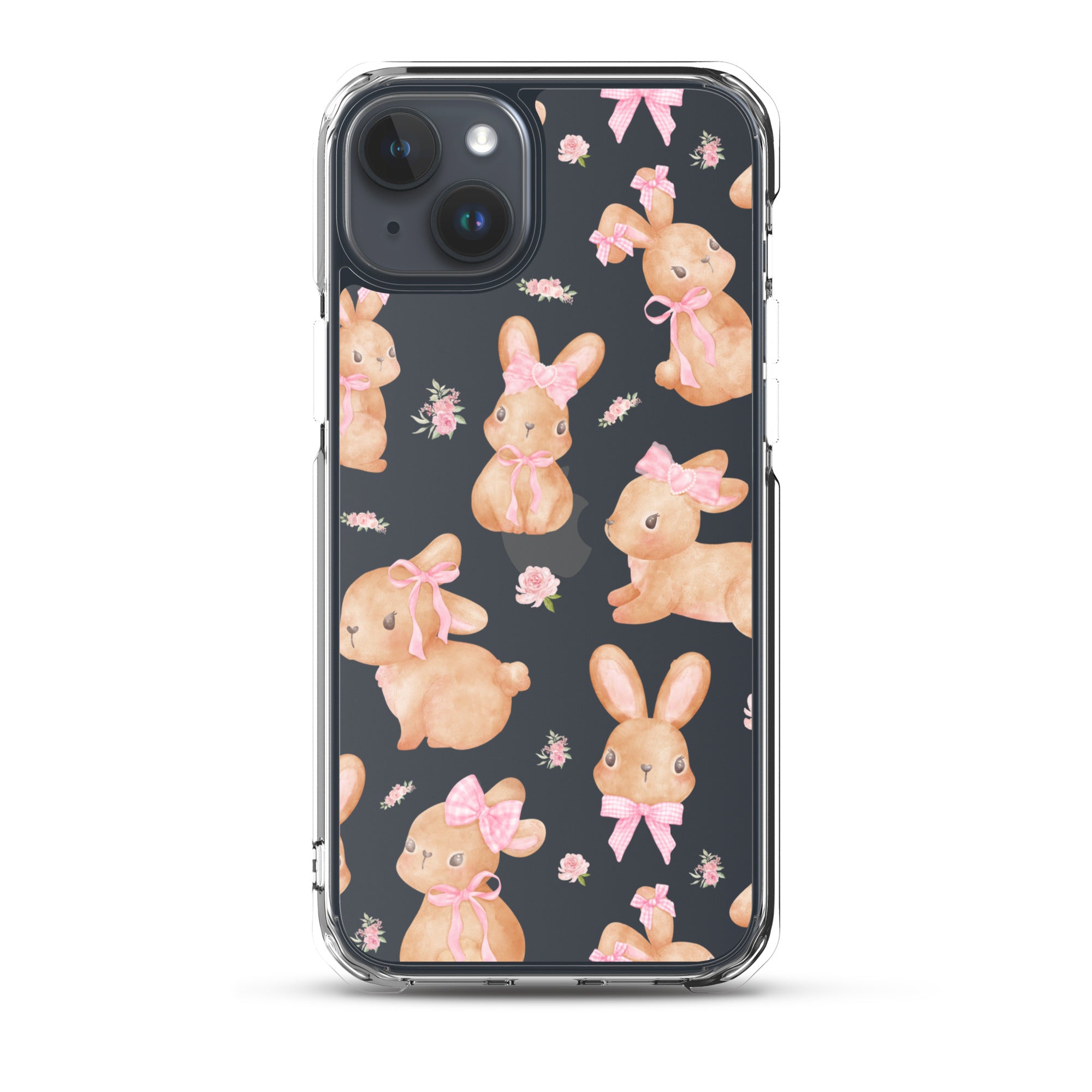 Bow Bunny Clear iPhone Case