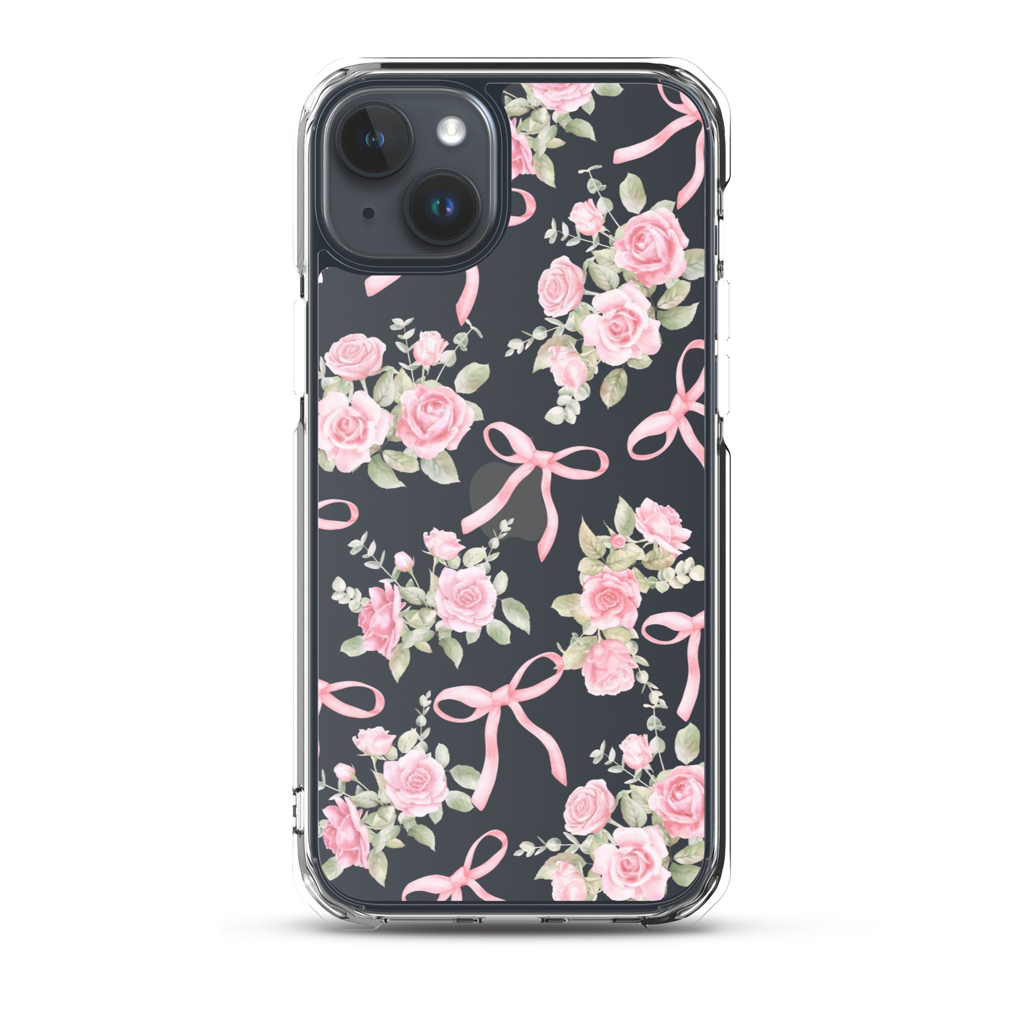 Bows & Roses Clear iPhone Case