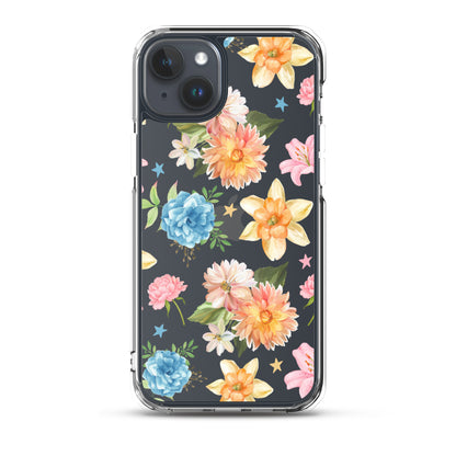 Floral Fiesta Clear iPhone Case