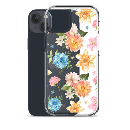 Floral Fiesta Clear iPhone Case
