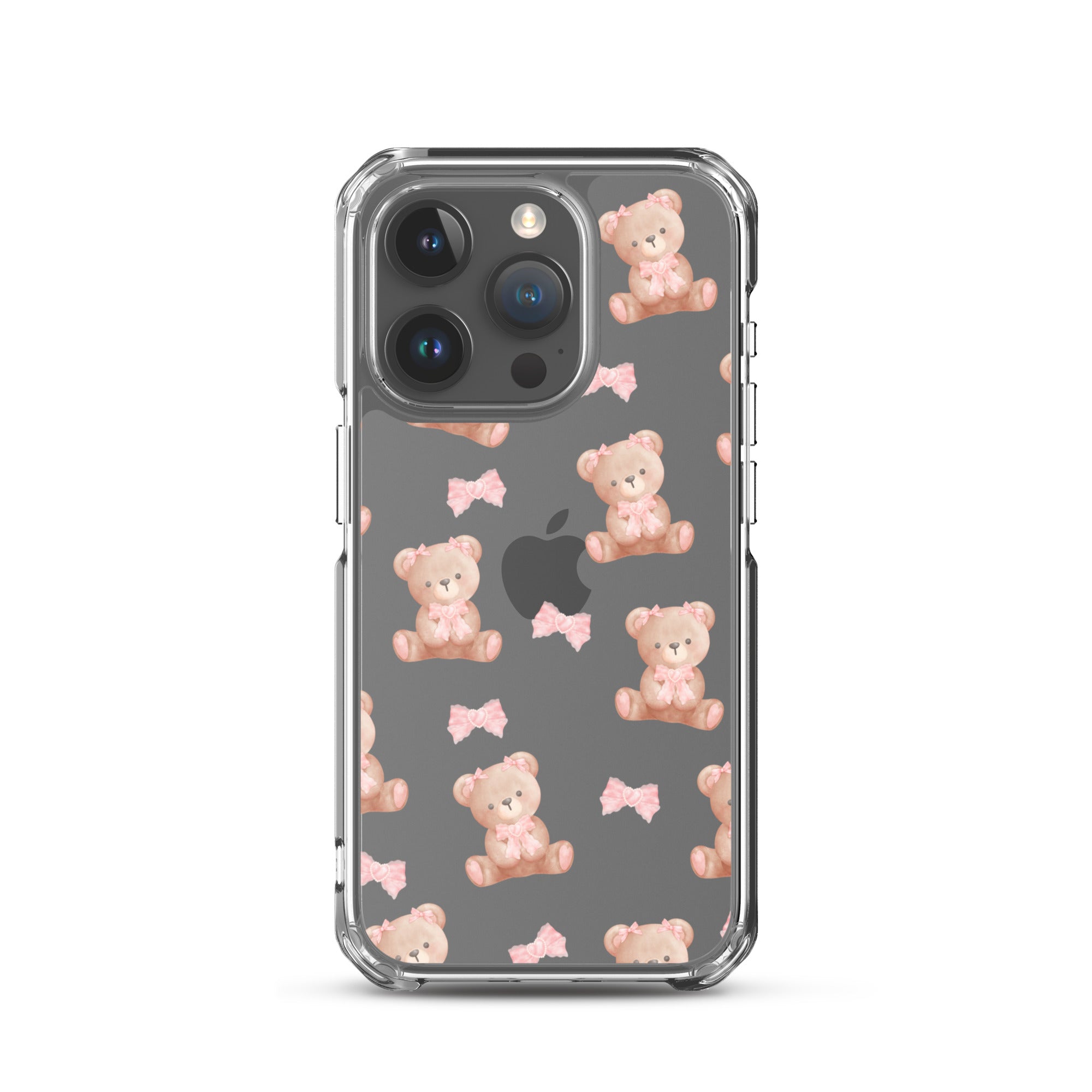 Bow Bear Clear iPhone Case