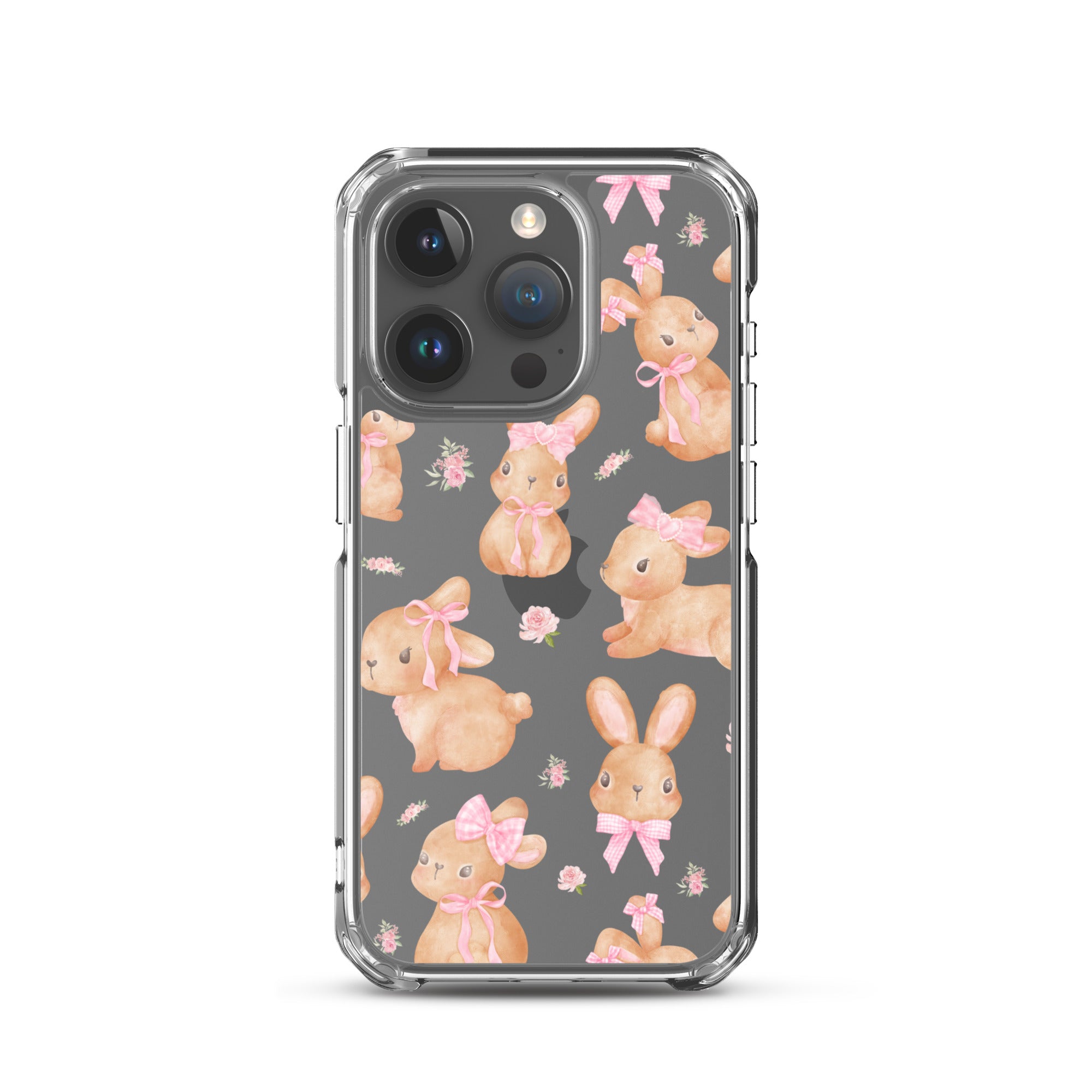 Bow Bunny Clear iPhone Case
