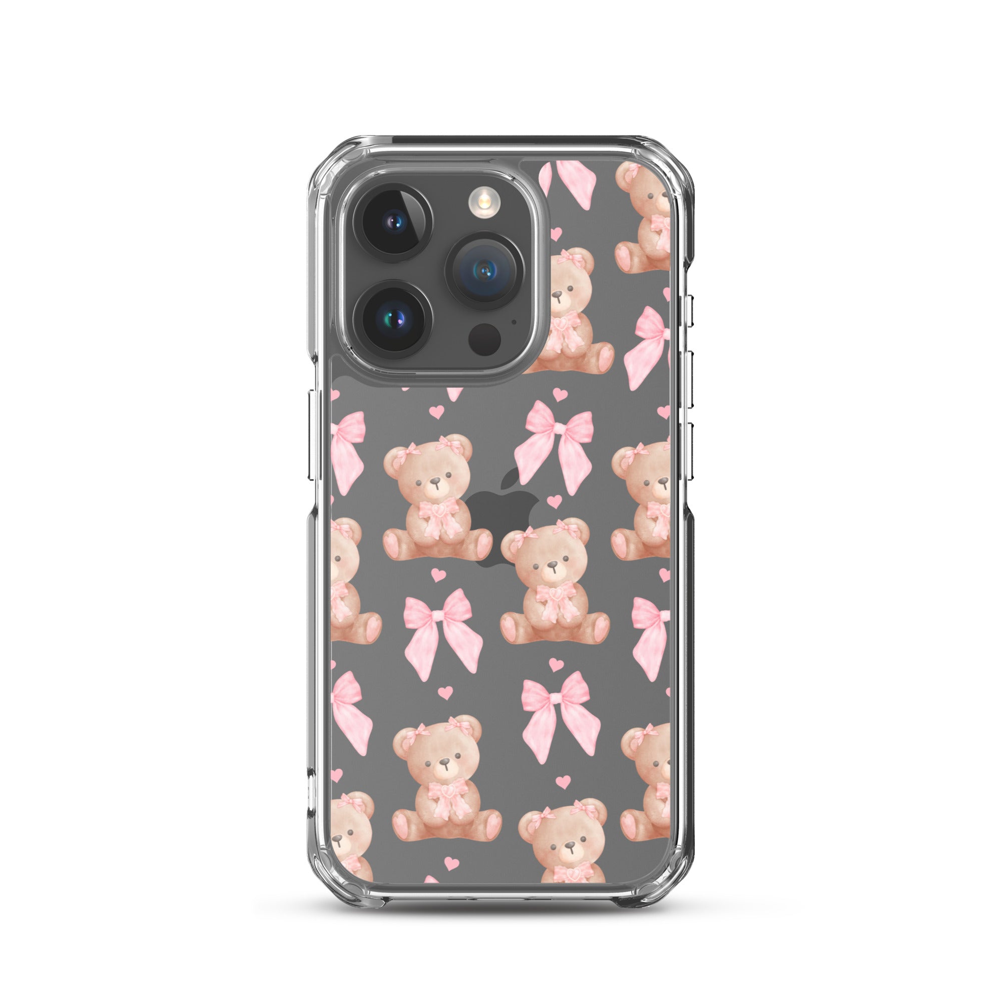 Bows & Bears Clear iPhone Case