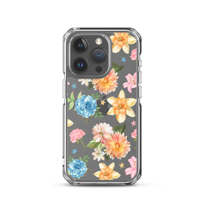 Floral Fiesta Clear iPhone Case