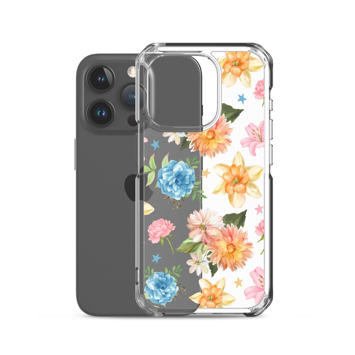 Floral Fiesta Clear iPhone Case