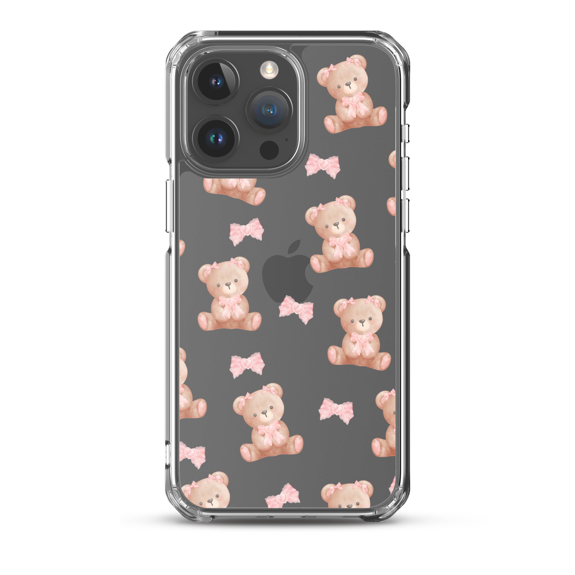 Bow Bear Clear iPhone Case
