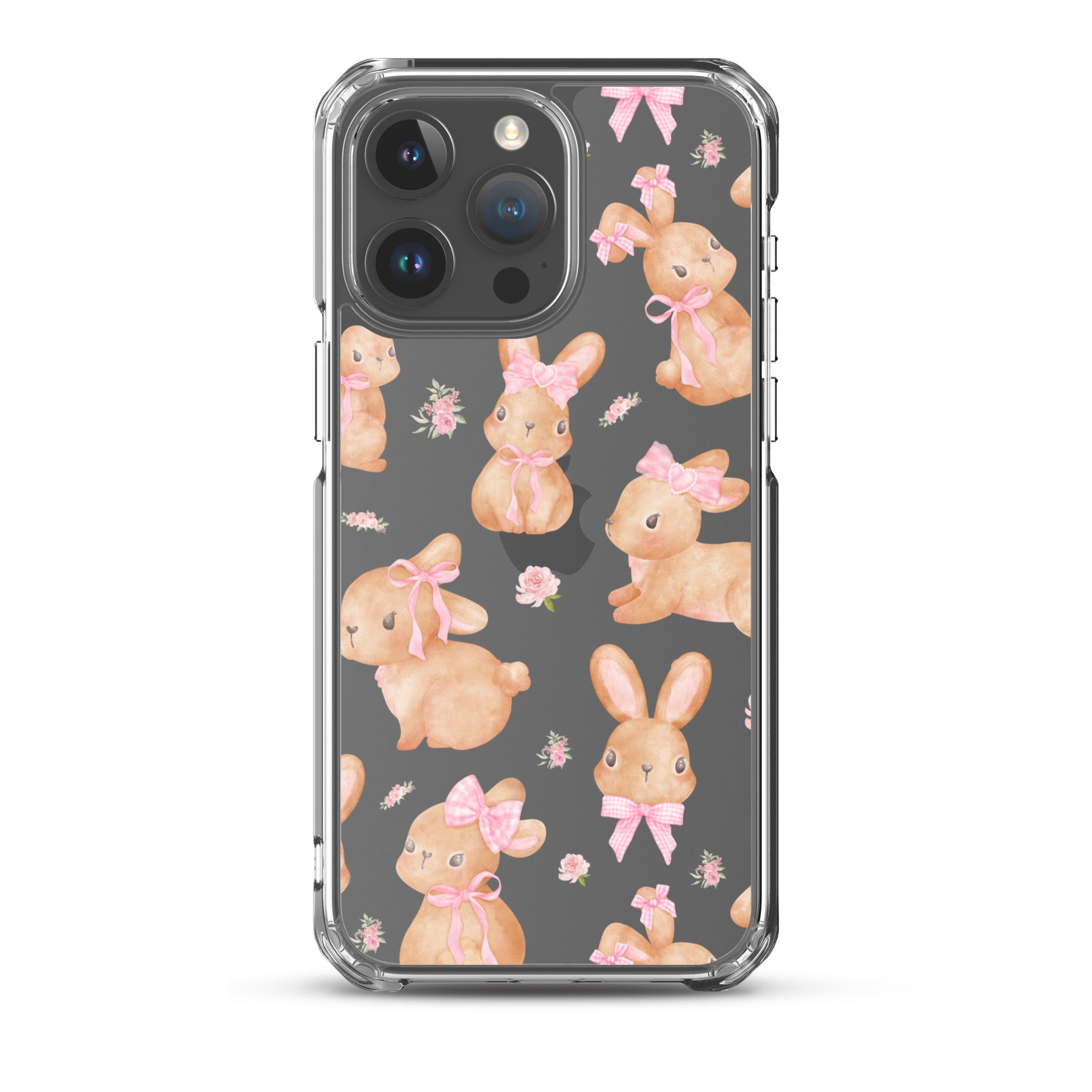 Bow Bunny Clear iPhone Case
