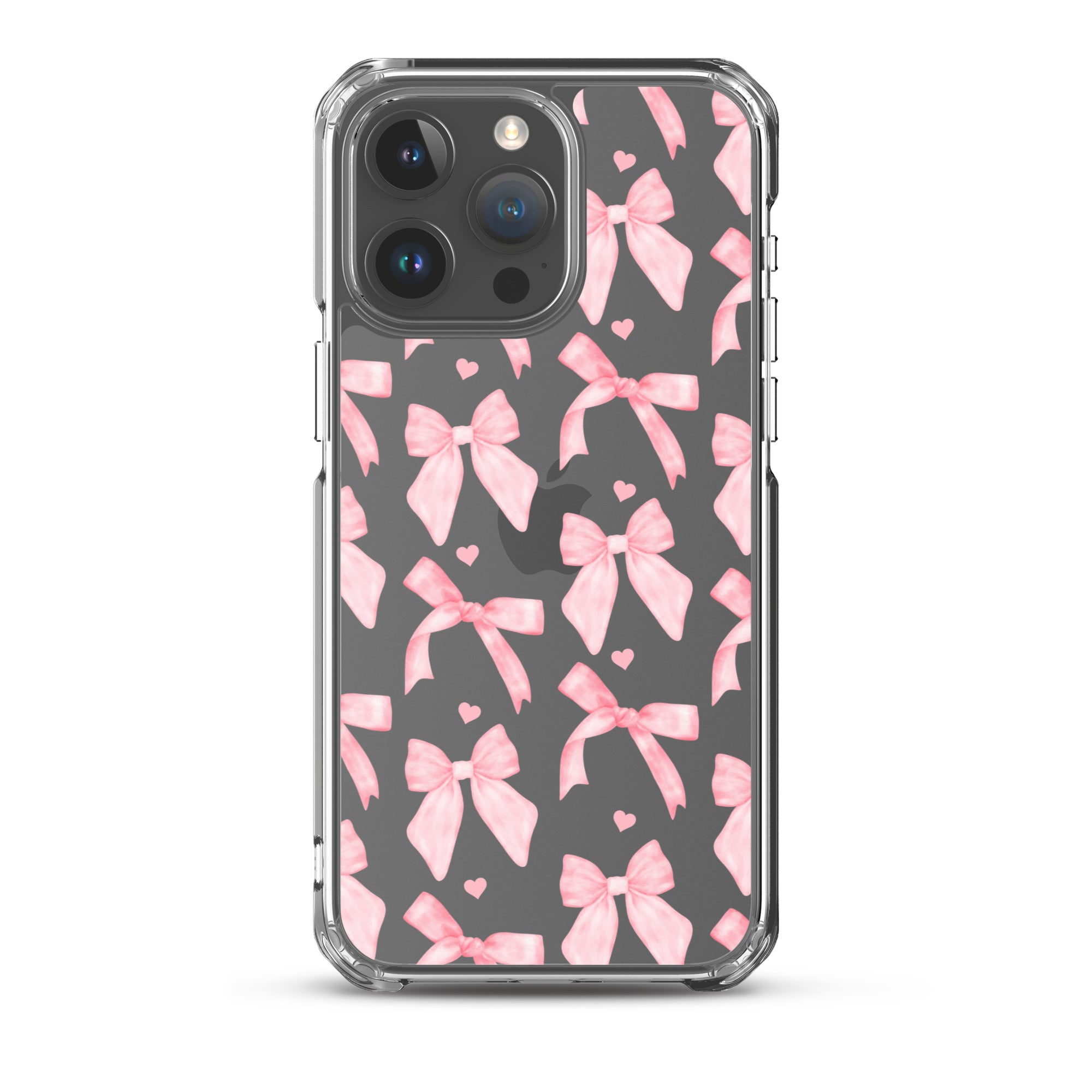 Flirty Bows Clear iPhone Case