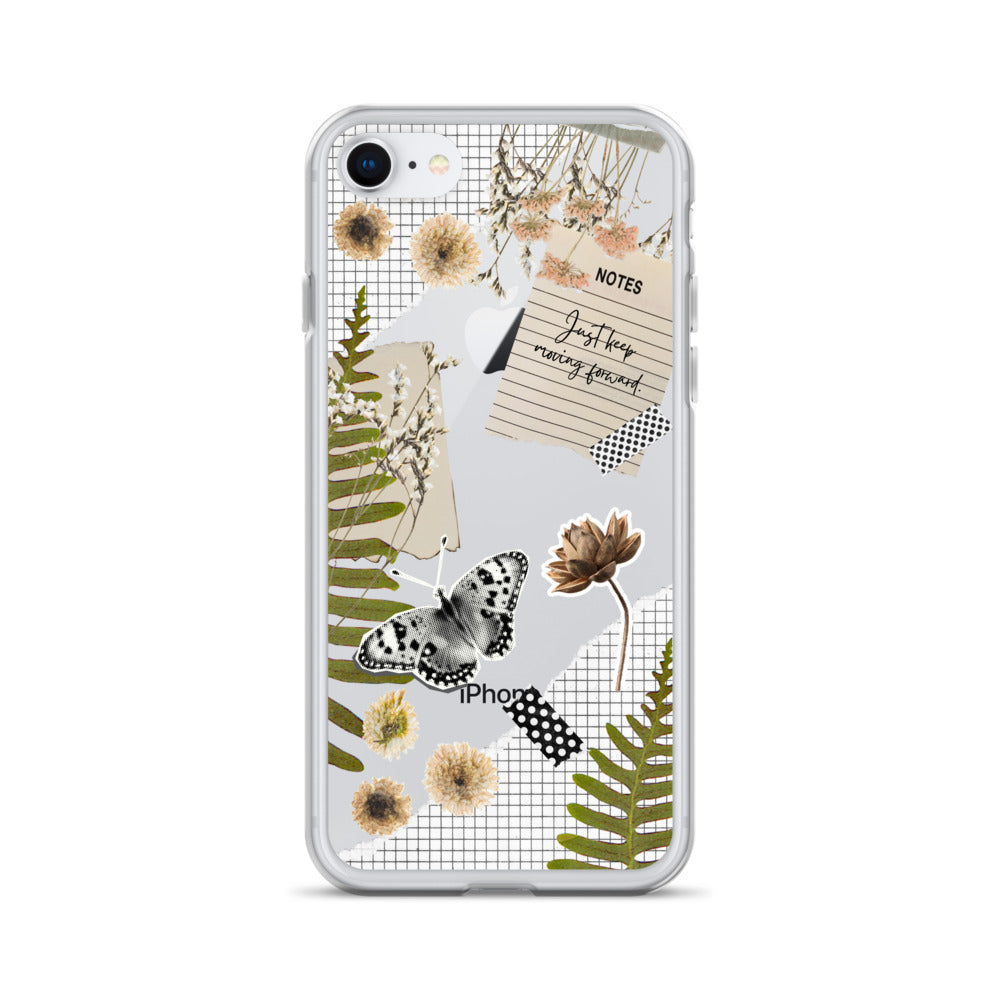 Boho Collage Clear iPhone Case iPhone 7/8