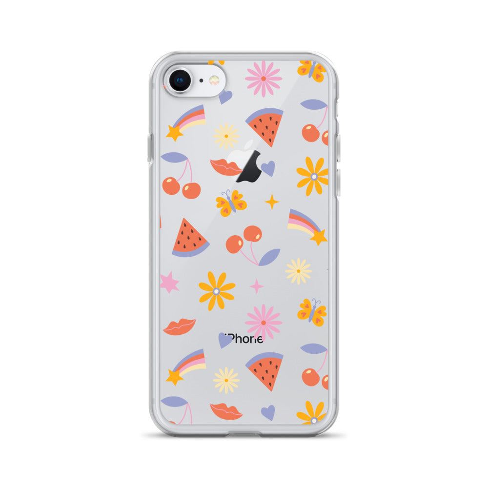 Summer Vibes Clear iPhone Case iPhone 7/8