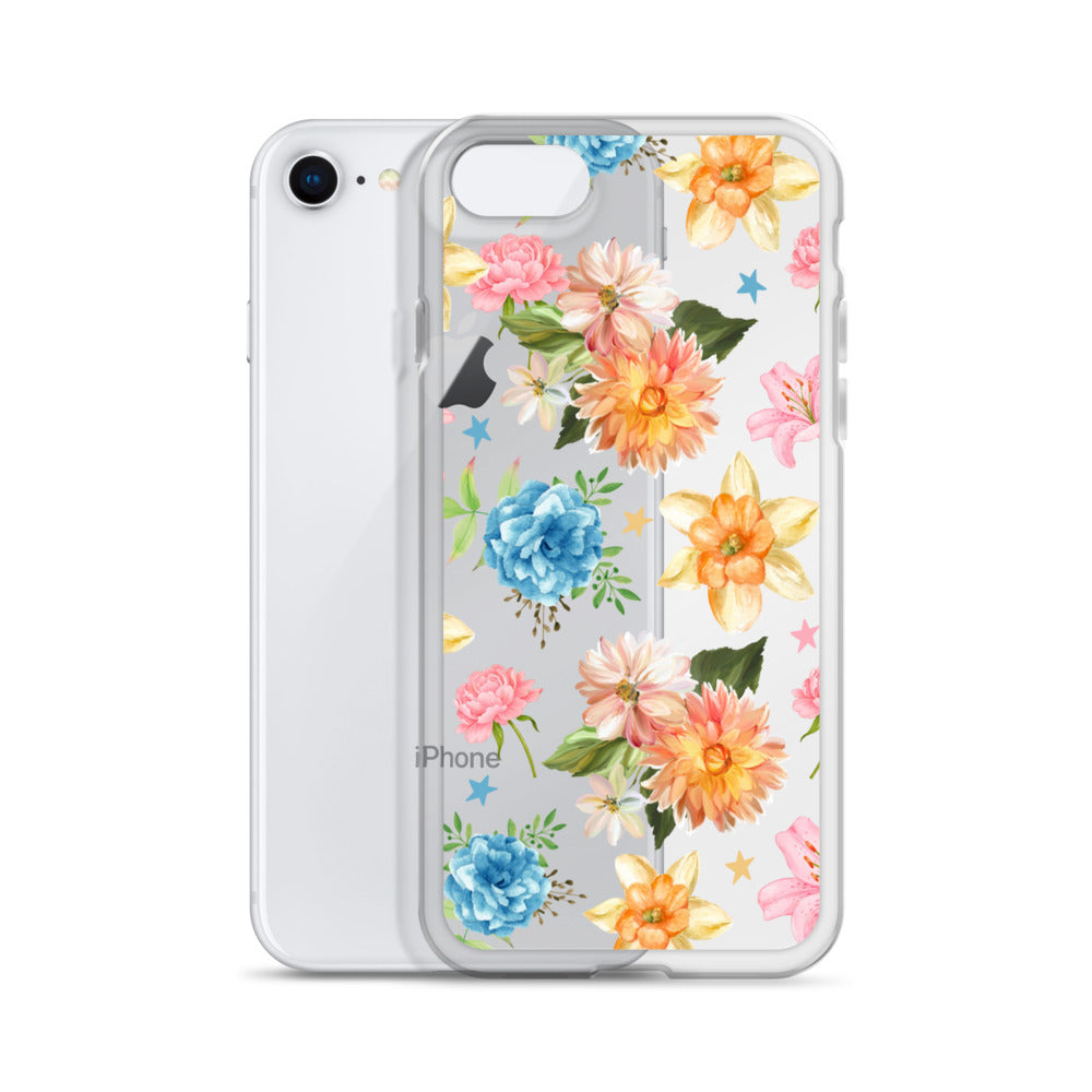 Floral Fiesta Clear iPhone Case