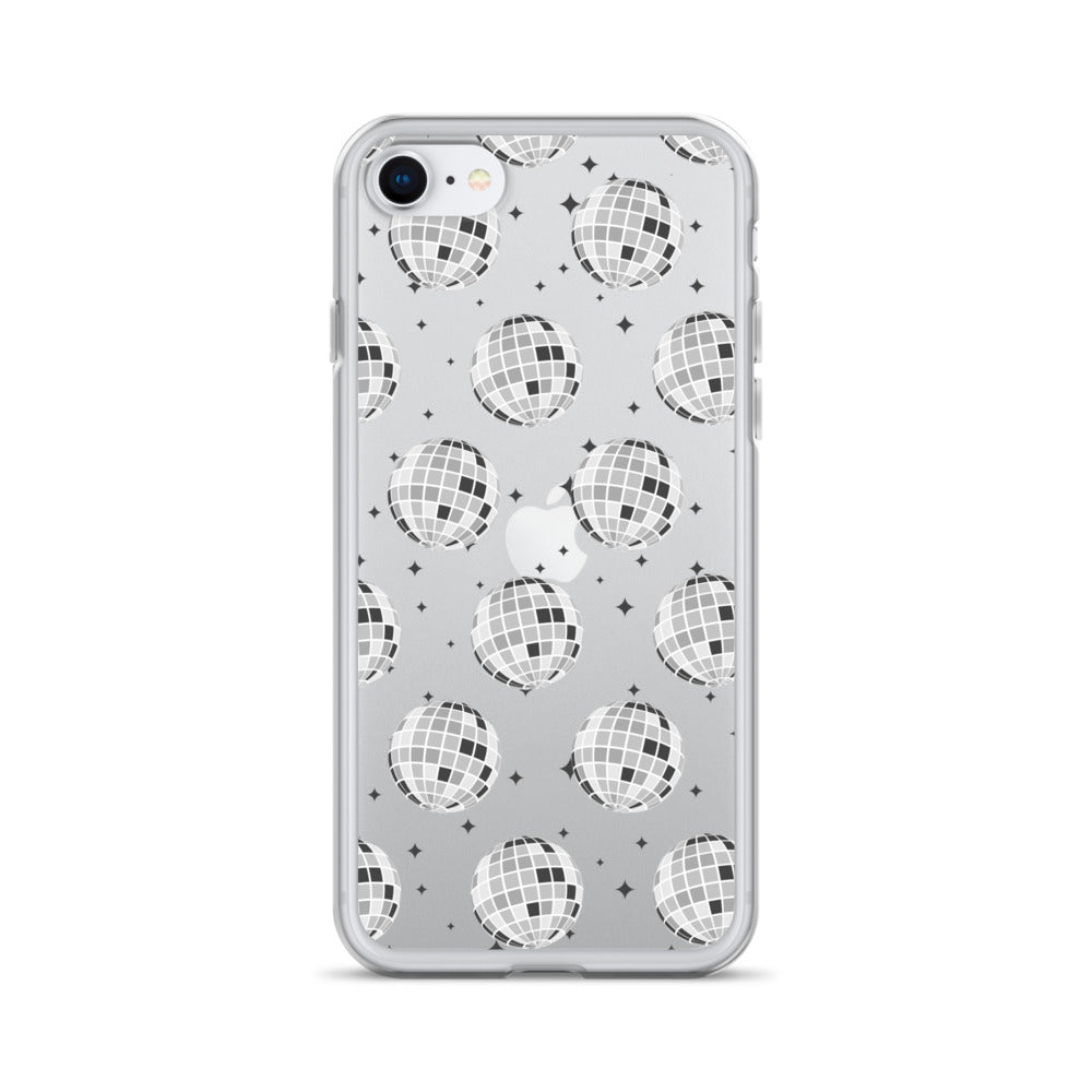 Disco Balls Clear iPhone Case