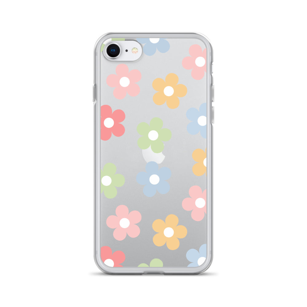 Pastel Garden Clear iPhone Case
