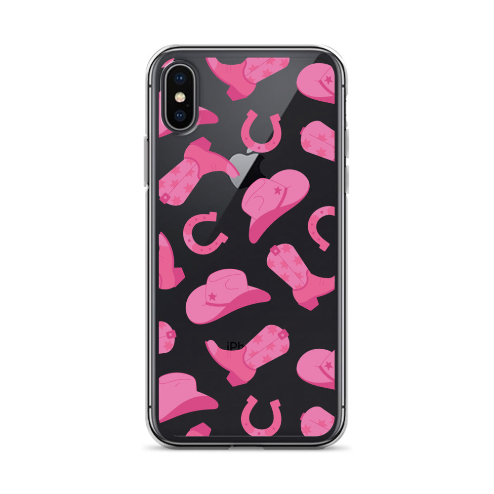 Pink Rodeo Clear iPhone Case