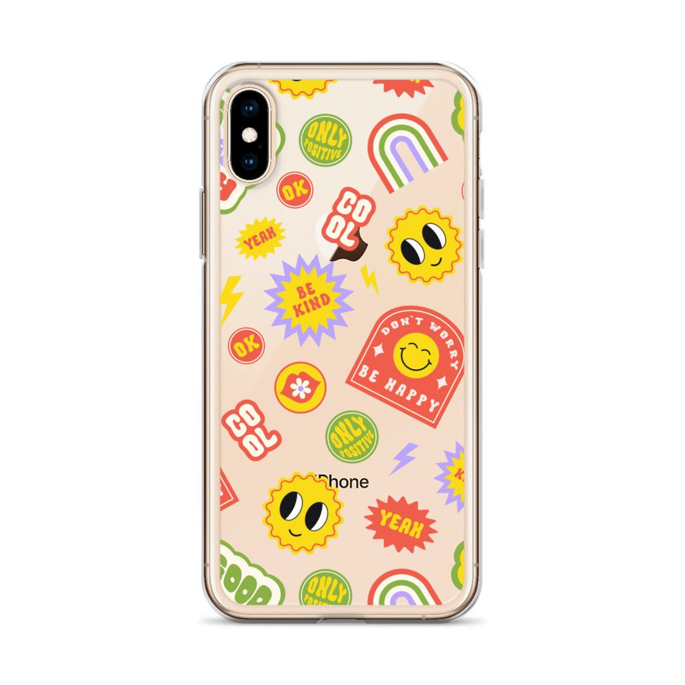 Good Vibes Clear iPhone Case