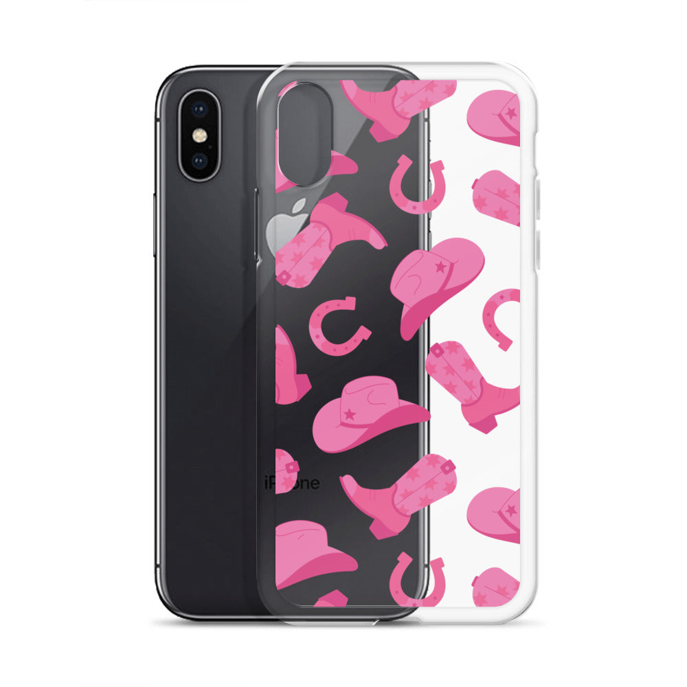 Pink Rodeo Clear iPhone Case
