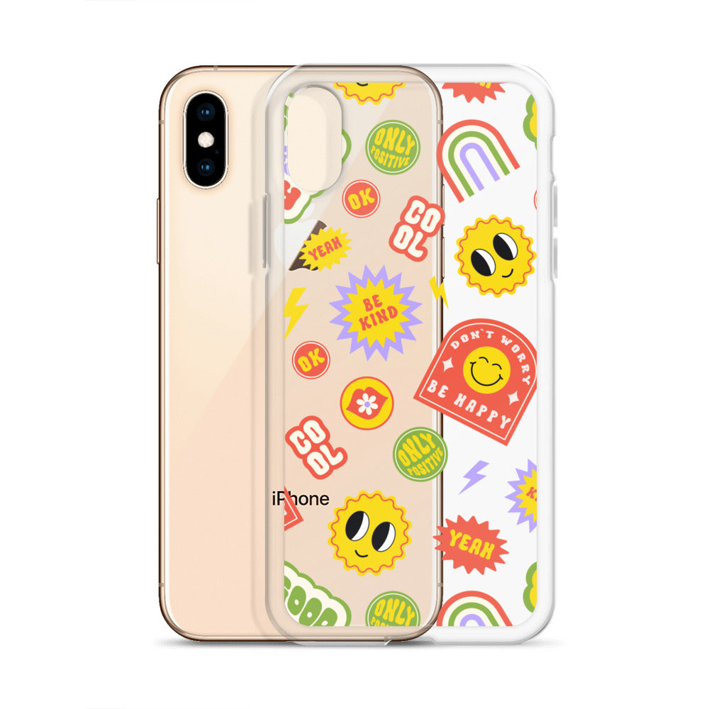 Good Vibes Clear iPhone Case