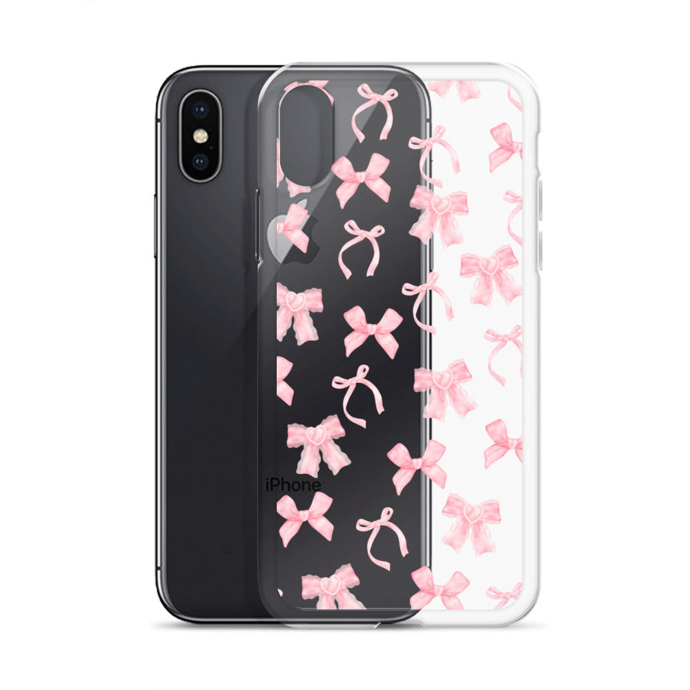 Coquette Bows Clear iPhone Case – Stella Cases - Main Image