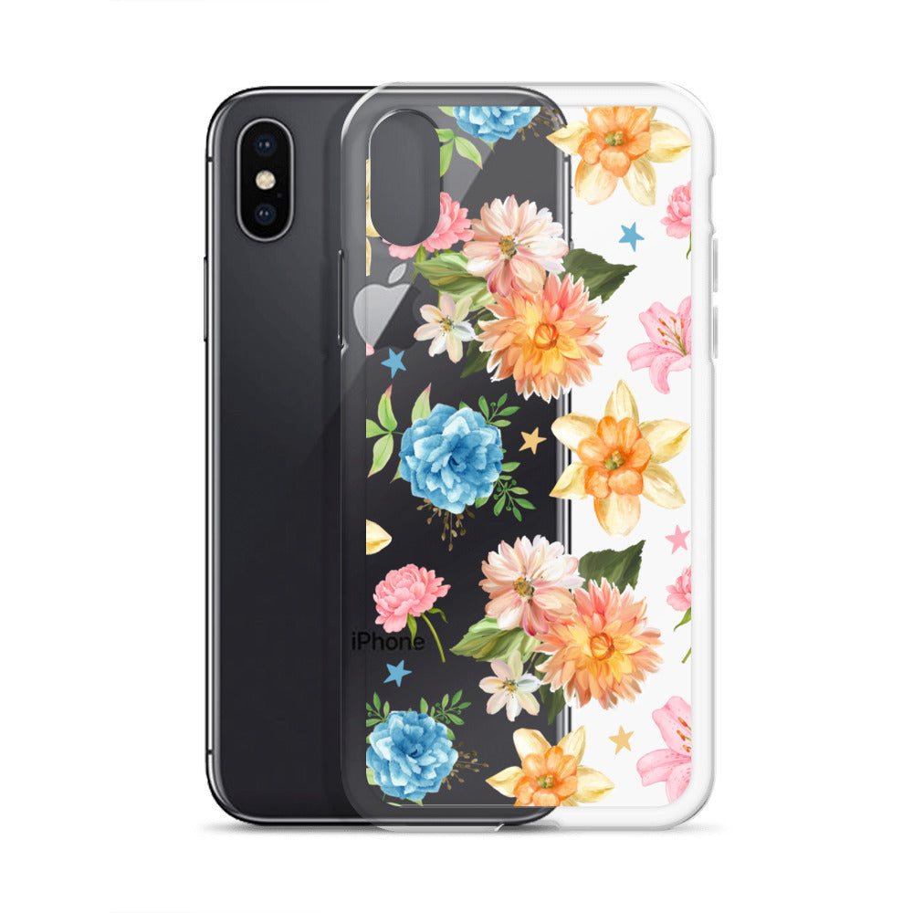 Floral Fiesta Clear iPhone Case