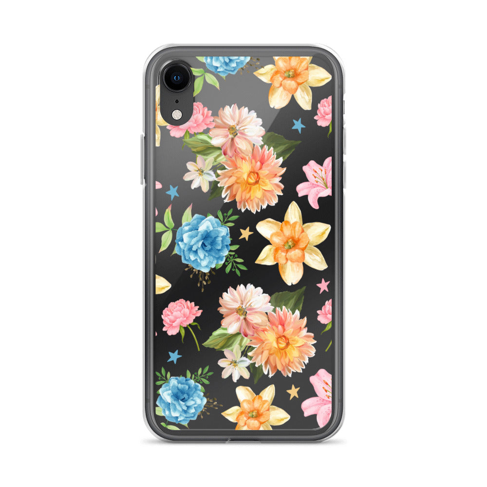 Floral Fiesta Clear iPhone Case