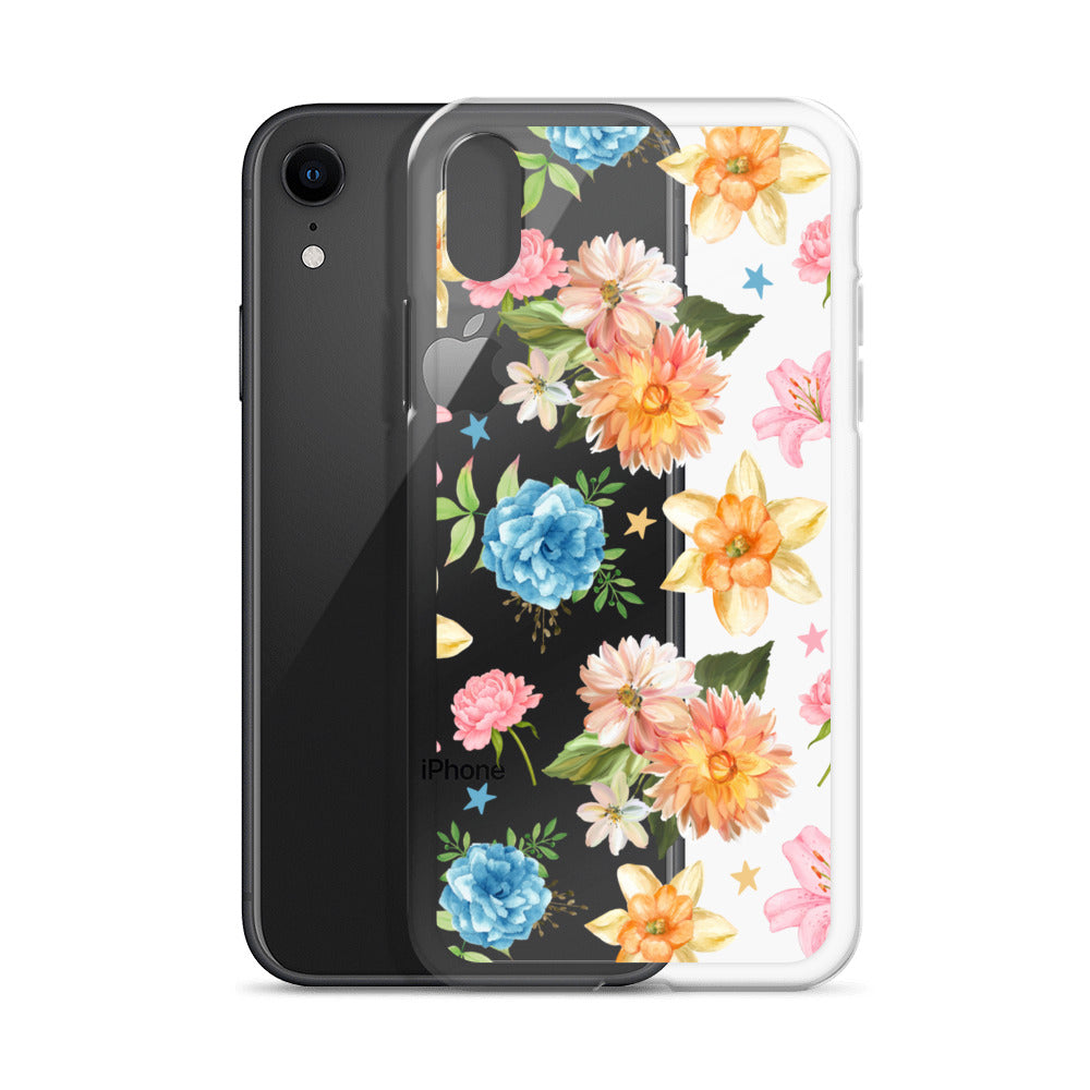 Floral Fiesta Clear iPhone Case