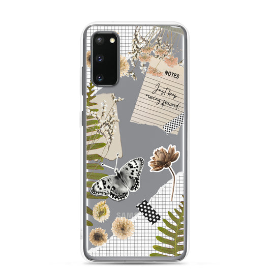 Boho Collage Clear Samsung Case