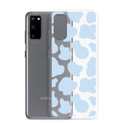 Blue Cow Clear Samsung Case
