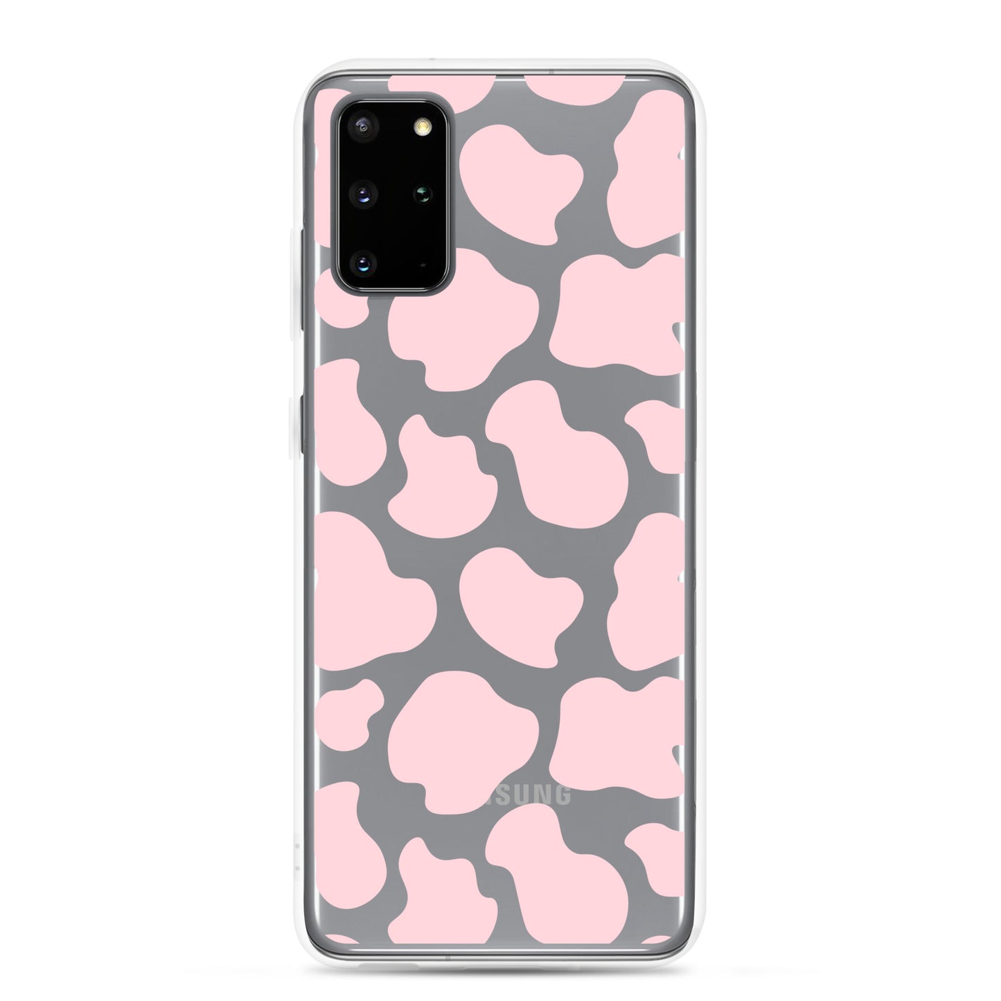 Pink Cow Clear Samsung Case