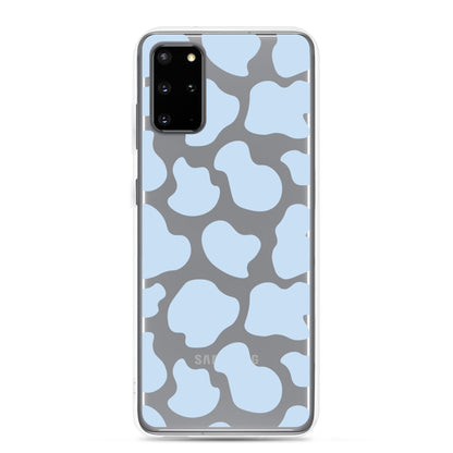 Blue Cow Clear Samsung Case