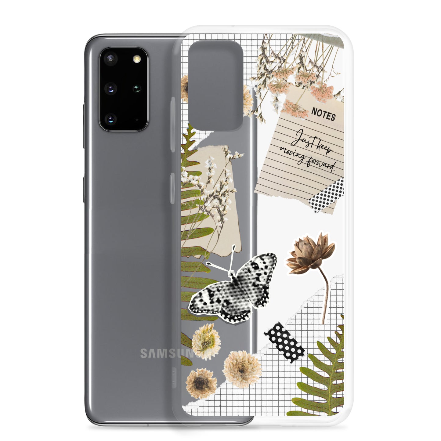 Boho Collage Clear Samsung Case