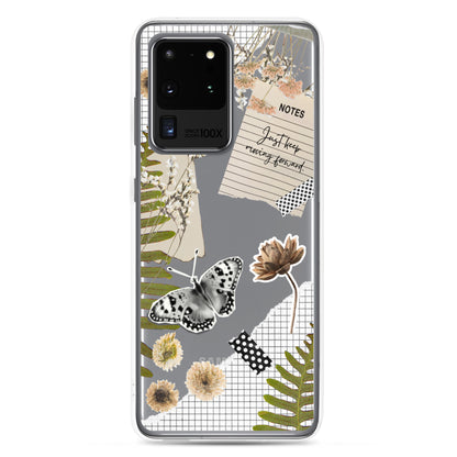 Boho Collage Clear Samsung Case