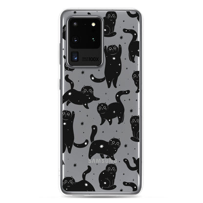 Star Cats Clear Samsung Case