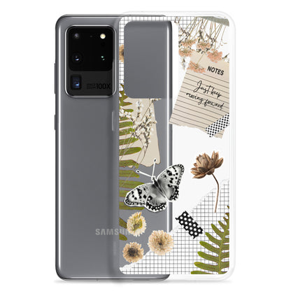 Boho Collage Clear Samsung Case