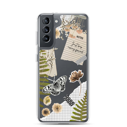 Boho Collage Clear Samsung Case