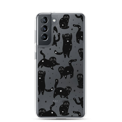 Star Cats Clear Samsung Case