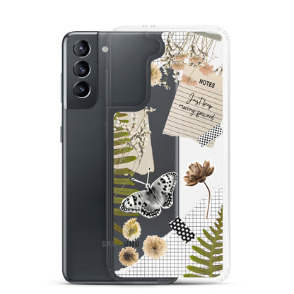 Boho Collage Clear Samsung Case