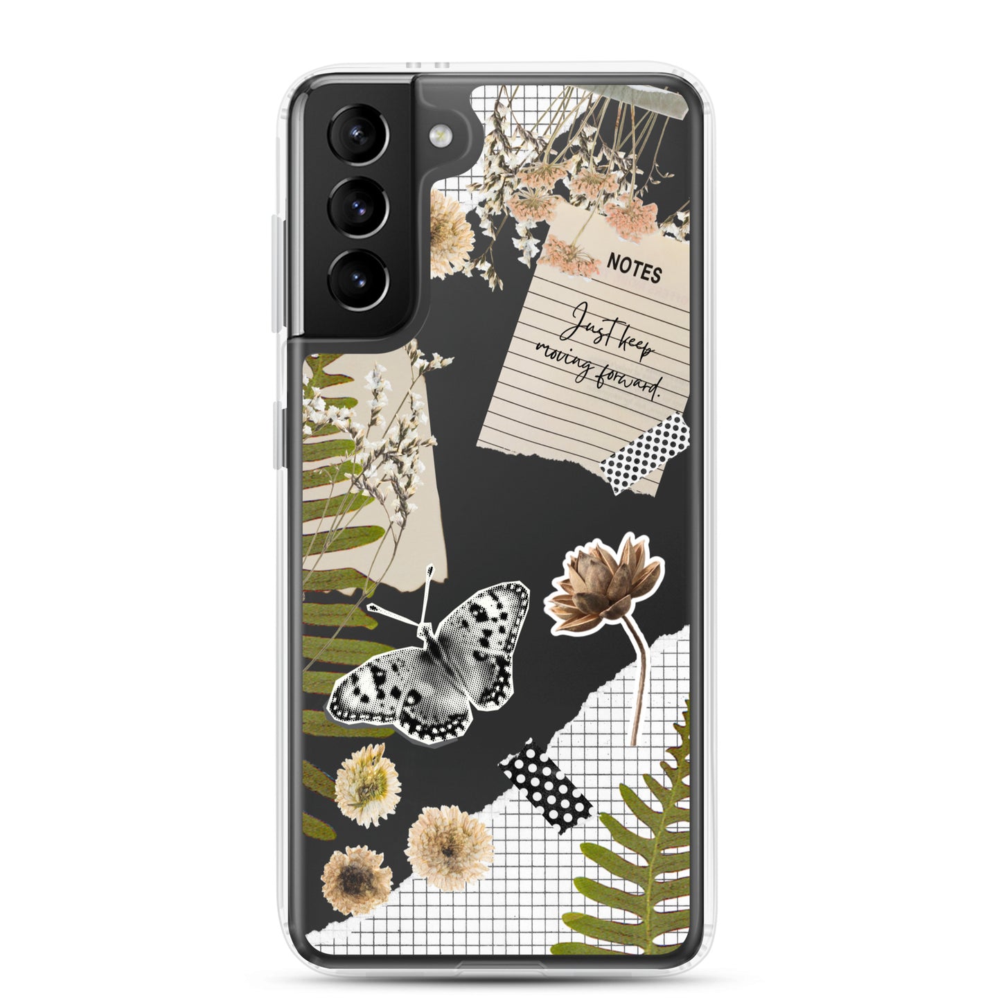 Boho Collage Clear Samsung Case