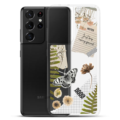 Boho Collage Clear Samsung Case