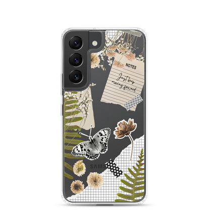 Boho Collage Clear Samsung Case