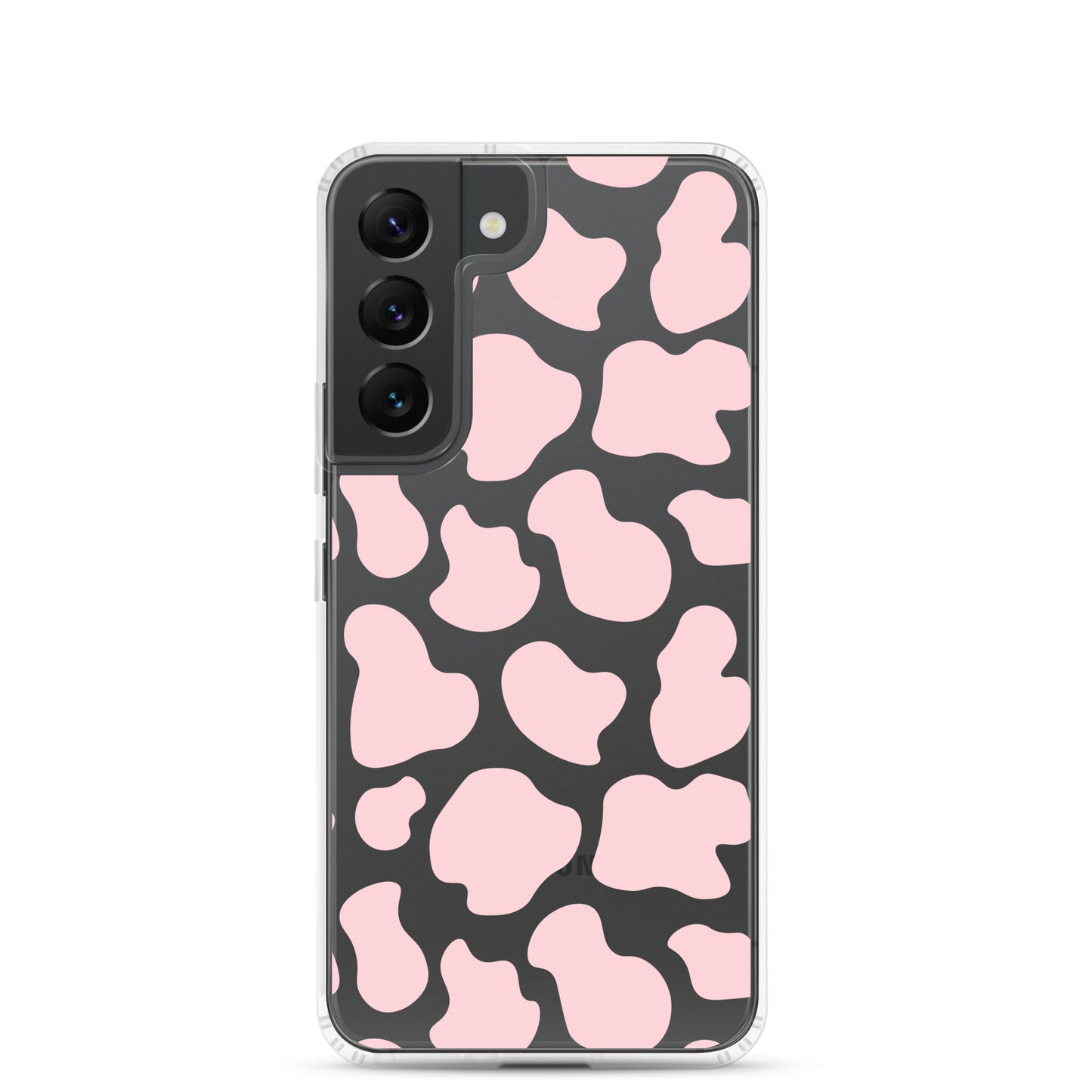 Pink Cow Clear Samsung Case