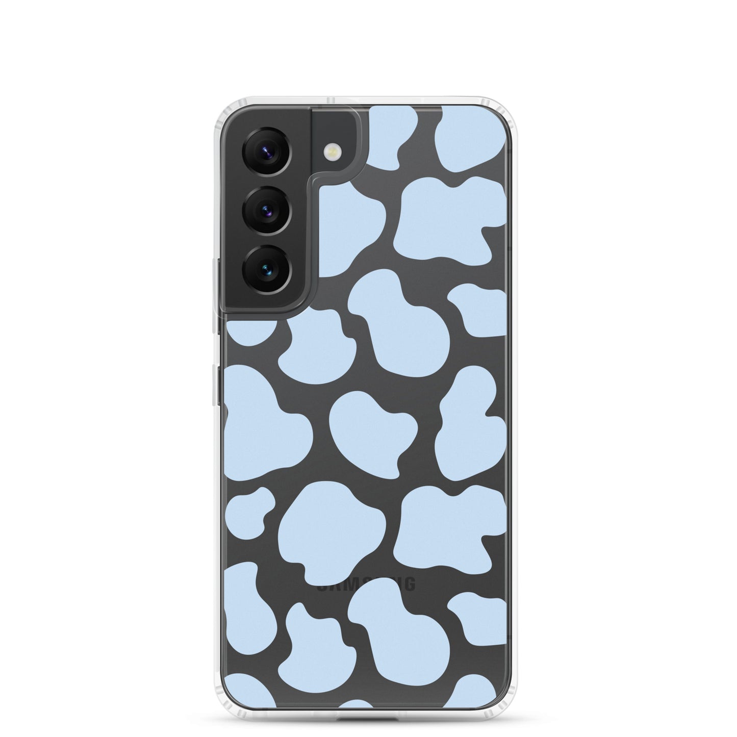 Blue Cow Clear Samsung Case
