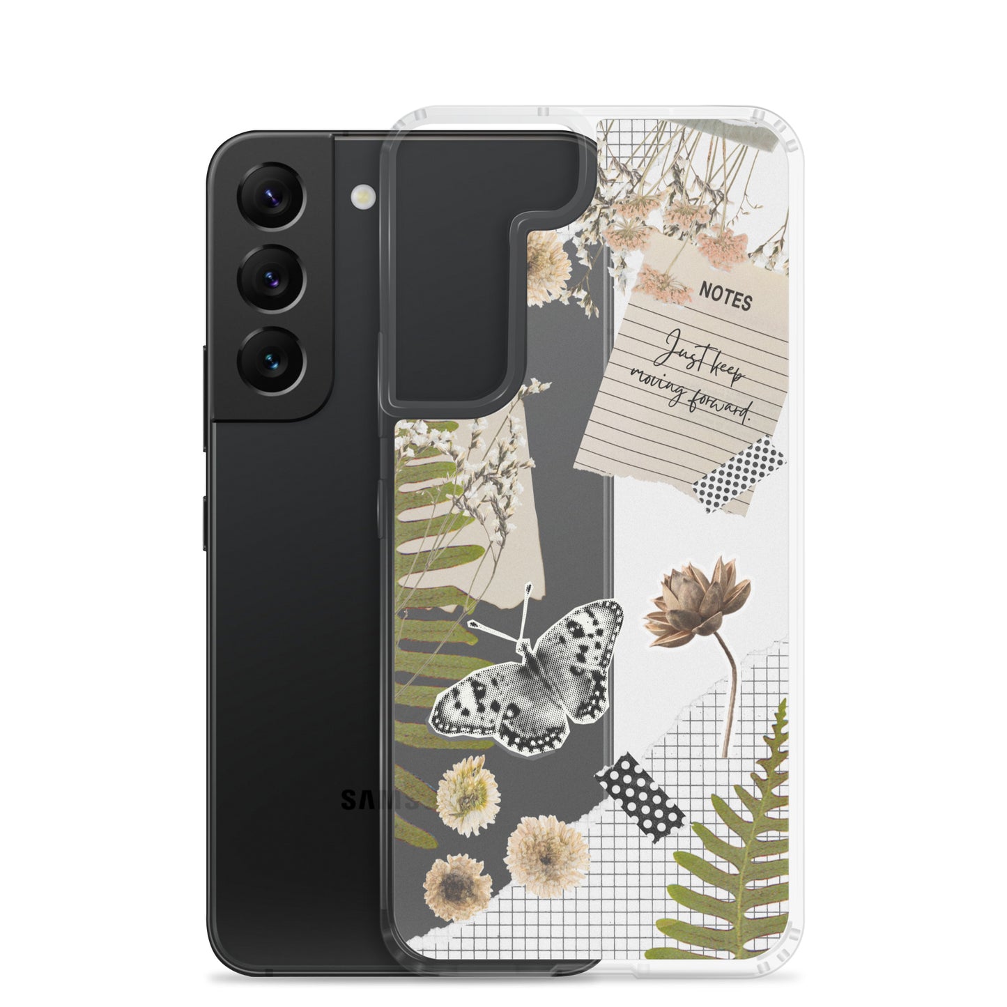 Boho Collage Clear Samsung Case