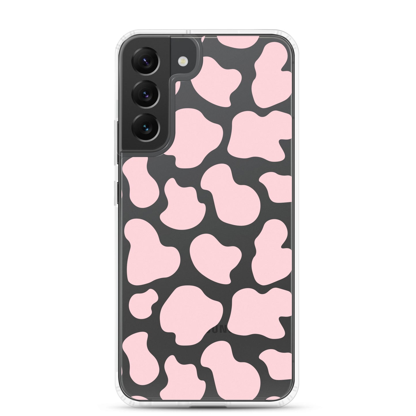 Pink Cow Clear Samsung Case
