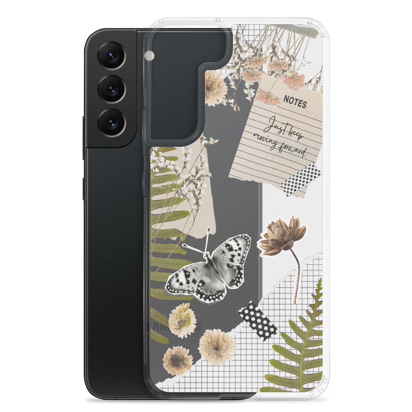 Boho Collage Clear Samsung Case