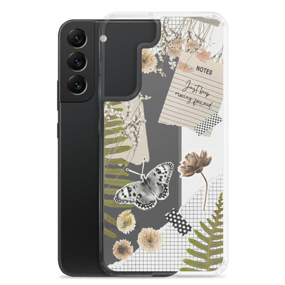 Boho Collage Clear Samsung Case