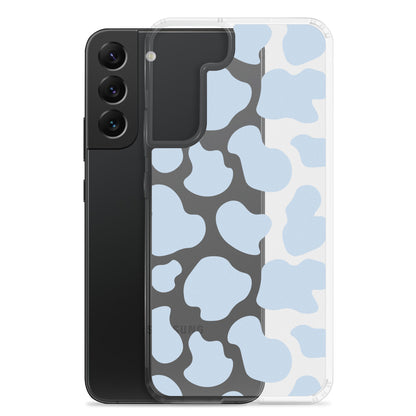 Blue Cow Clear Samsung Case