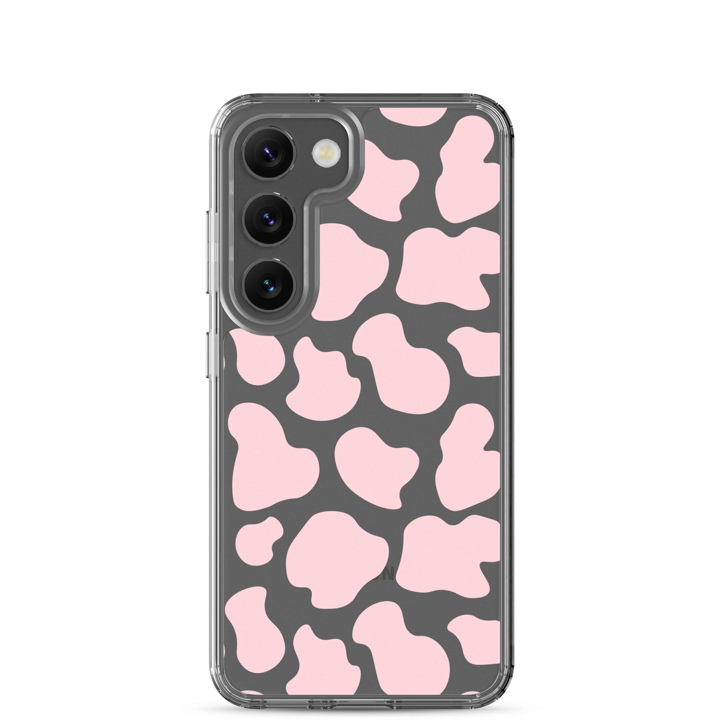 Pink Cow Clear Samsung Case