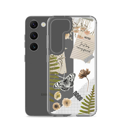 Boho Collage Clear Samsung Case
